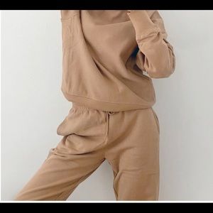 CAMEL neutral Thakoon Sweatpants sz S
